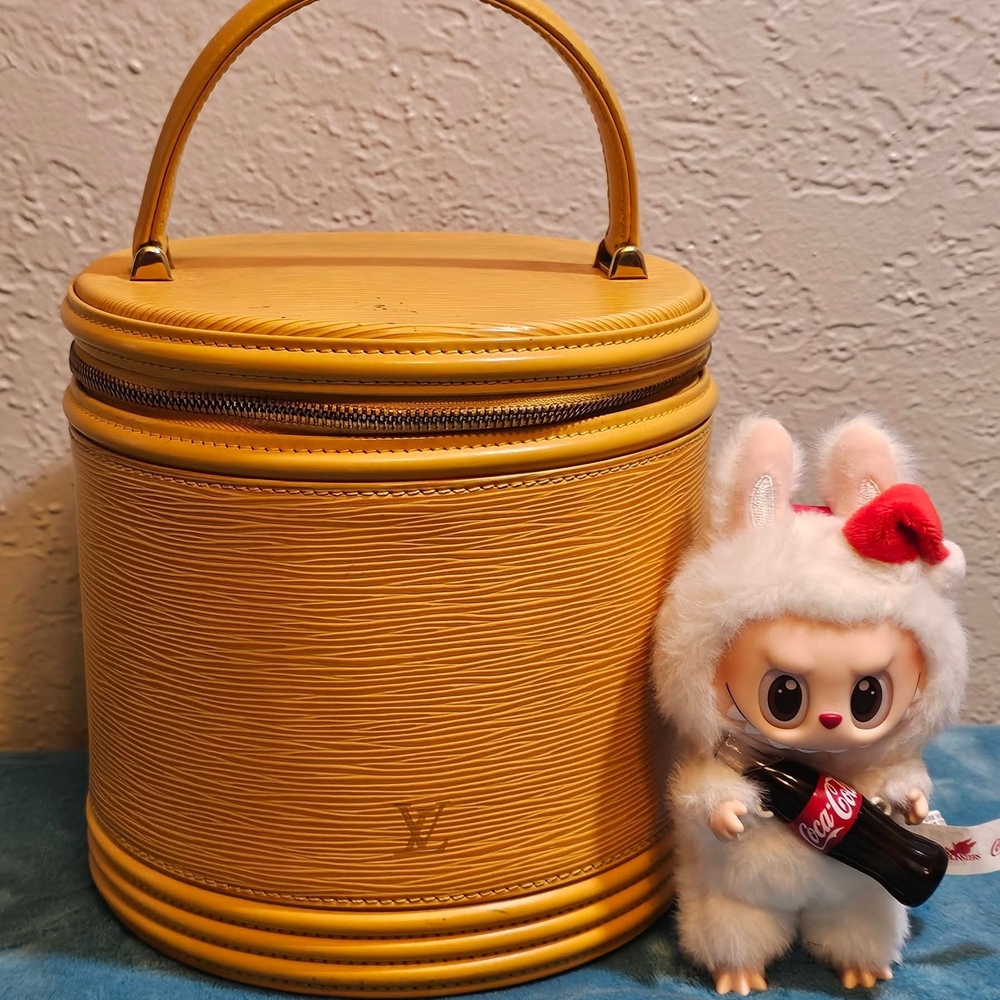 Louis Vuitton Mustard Yellow Cylindrical Bag cannes Vanity
